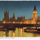 Postcard Houses Of Parliament Floodlit London UK