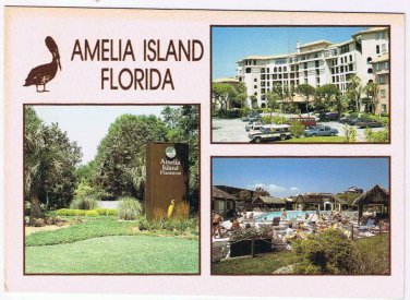 Florida Postcard Amelia Island Vacation Playground Multi View