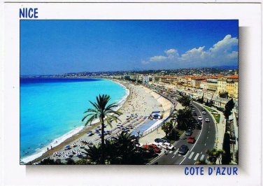 France Postcard Cote d'Azur Nice Promenade Chateau