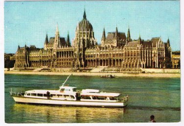 Hungary Postcard Budapest Orszaghaz Parliament 19th Century