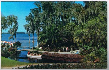 Florida Postcard Cypress Gardens Sightseeing Boats