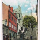 Quebec Postcard Quebec City Escaliers Rue Petit Champlain Break Neck Steps