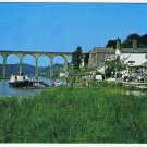 Postcard Calstock River Tamar Showing Riverside Cafe Cornwall UK