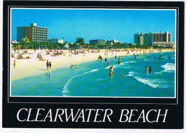 Postcard Sparkling Clearwater Beach Florida Gulf Of Mexico