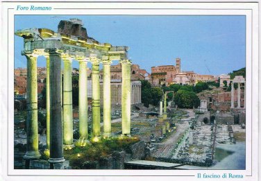 Italy Postcard Roma Rome Foro Romano Il Fascino Di Roma