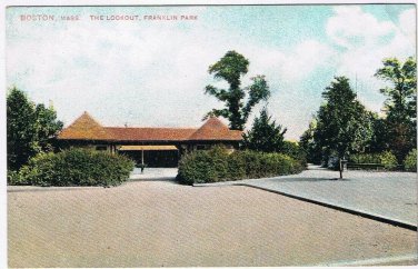 Postcard The Lookout Franklin Park Boston Massachusetts