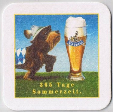 Bavaria Beer Coaster 365 Tage Sommerzeit