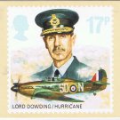 United Kingdom Postcard Stamps Royal Air Force 1986 17p Hurricane Lord Dowding