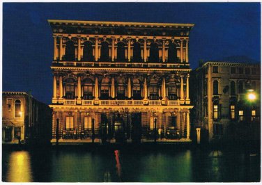 Austria Postcard Venice Ca Rezzonica By Night