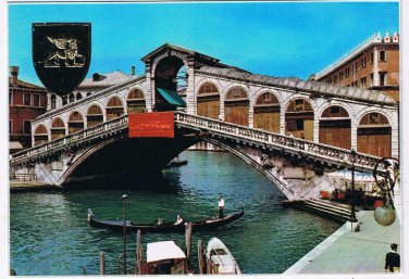 Italy Postcard Venice Rialto Bridge