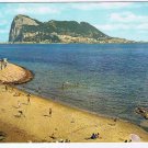 Gibralter Postcard Rock Of Gibralter Bathing On The Beach