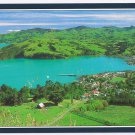 New Zealand Postcard Akaroa Harbour 8 1/4" x 4 3/4"