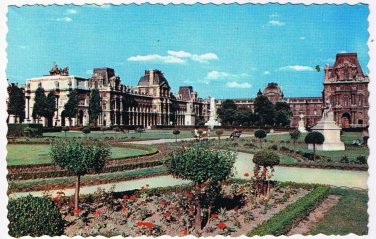 France Postcard Paris La Louvre