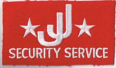 JJ Security Service Patch - 3 x 5" Patch