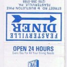 Matchbook Cover Feasterville & Mayfair Diners Philadelphia PA