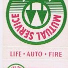 Matchbook Cover LC Bud Wedge Insurance Cedar Rapids Iowa