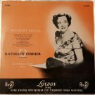 Kathleen Ferrier LP Broadcast Recital London Records 33 RPM 10" LS-1032