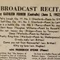 Kathleen Ferrier LP Broadcast Recital London Records 33 RPM 10" LS-1032