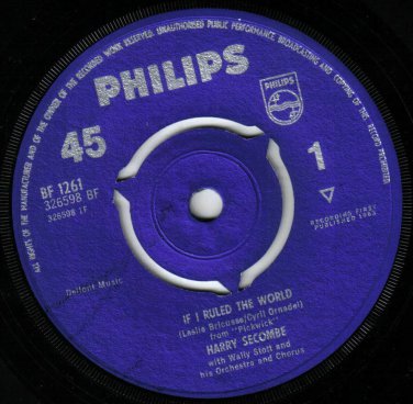 Harry Secombe If I Ruled The World 45 rpm Look Into Your Heart British Pressing