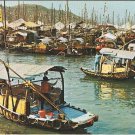 France Postcard Hong Kong Floating Population Boats