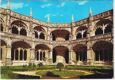 Portugal Postcard Lisboa Lisbon Jeronimos Monastery Cloister