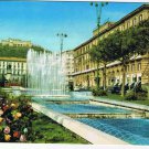 Italy Postcard Napoli Piazza Municipio & Fontana & Castel S Elmo