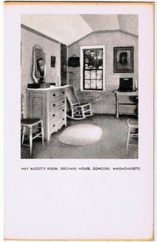 Concord Massachusetts Postcard Orchard House May's Room Alcott