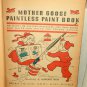 Mother Goose Paintless Paint Book Whitman Publishing 1941 Vintage Paint /w Water