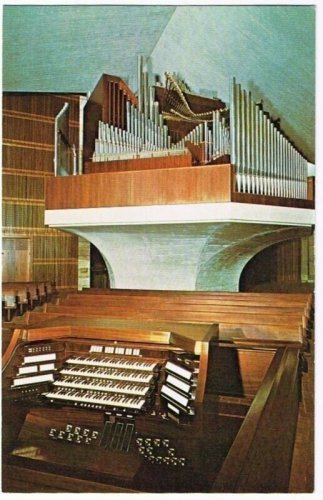 San Francisco California Postcard St Mary's Cathedral The Ruffatti Organ