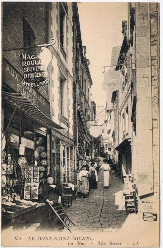 Postcard Le Mont Saint Michel The Street Normandy France