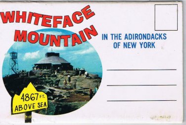 New York Postcard Booklet Whiteface Mountain In The Adirondacks