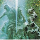 Spain Postcard Apollo Fountain La Lira Horse Race Group Jean Thierry