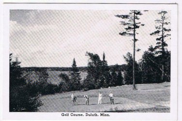 Minnesota Postcard RPPC Duluth Golf Course Smaller Card