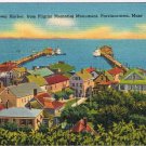 Postcard Provincetown Harbor From Pilgrim Memorial Monument Provincetown MA