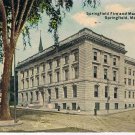 Massachusetts Postcard Springfield Fire & Marine Insurance Co 1911