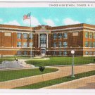 Postcard Cohoes High School Cohoes New York Hughes