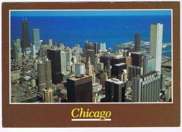 Illinois Postcard Chicago View From Sears Tower