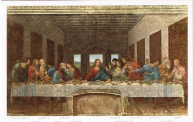 Art Postcard L'Ultima Cena The Last Supper Leonardo da Vinci Milan Repettorio