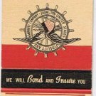 Matchbook CoverCP DuBose & Son Insurance Camden North Carolina