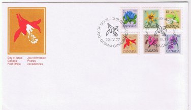 Stamps Canada FDC Floral Definitives April 22 1977