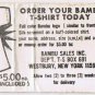 Matchbook Cover Bambu T-Shirt Sales Westbury New York