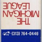 Matchbook Cover The Michigan League University Of Michigan Ann Harbor