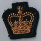 Canadian Armed Forces King's Crown Gold On Black