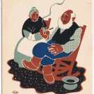Quebec Postcard Pierre & Malvina Old Folks Series Canadienne