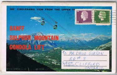 Alberta Postcard Booklet Banff Sulphur Mountain Gondola Lift
