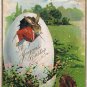 Postcard Embossed A Joyous Easter Rabbits Egg Berlin Ontasrio 1913