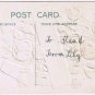 Holiday Postcard Happy New Year Horseshoe Rosebuds