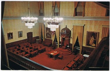 Postcard Assembly Chamber Legislative Building Fredericton New Brunswick
