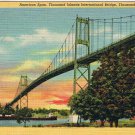 New York Postcard Thousand Islands American Span 1000 Islands Bridge