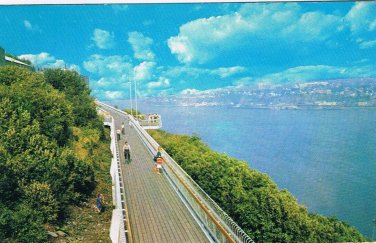 Postcard La Promenade des Gouverneurs Governors Walk Quebec City